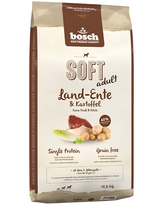 Image of Bosch HPC Soft / Plus – Adult Land Duck & Potato [Вреќа 12,5кг]