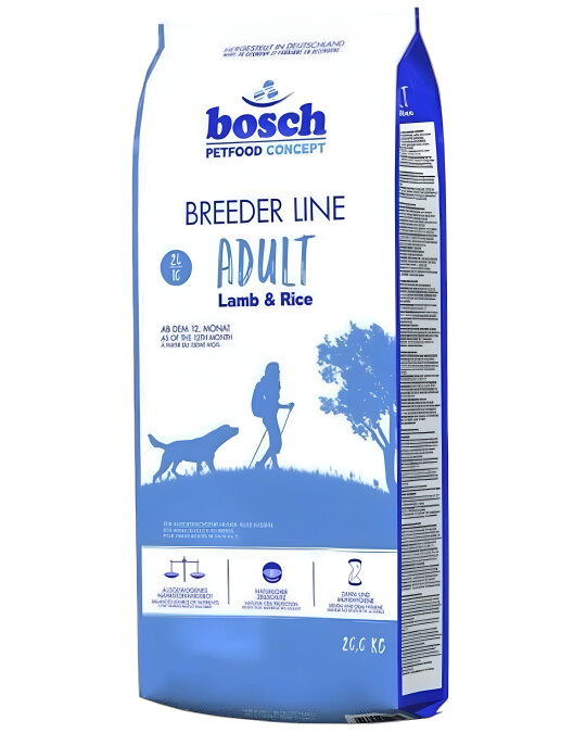 Image of Bosch Breeder Line – Lamb & Rice Adult Medium & Large Breeds [Вреќа 20кг]