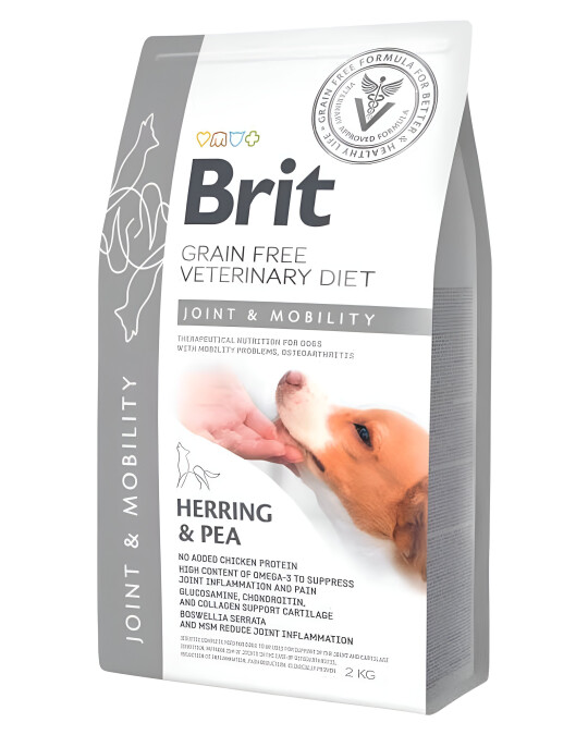 Image of Brit Grain-free Veterinary Diet Joint & Mobility - Медицинска диетална храна за кучиња поддршка на зглобови и подвижност [Вреќа 2кг]