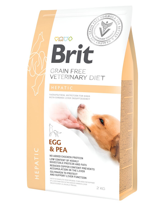 Image of Brit Grain-free Veterinary Diet Hepatic - Диететска храна за кучиња со заболувања на црниот дроб [Вреќа 2кг]