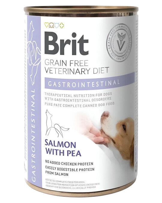 Image of Brit Veterinary Diet Dog Gastrointestinal - Комплетна диетална храна за кучиња – поддршка на дигестивната функција [Конзерва 400гр]