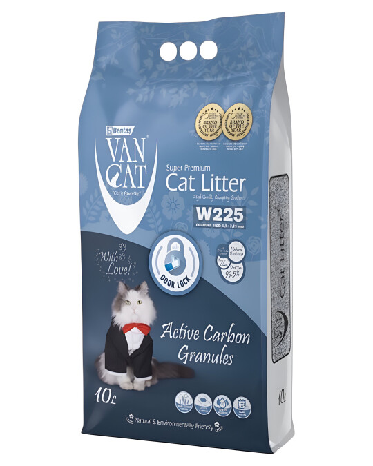 Image of Van Cat Superpremium – Песок за мачки со активен јаглен [Кеса 10л]