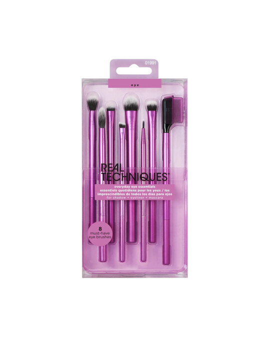 Image of REAL TECHNIQUES 8 Piece Everyday Eye Makeup Brush Kit сет со 8 четки за очи