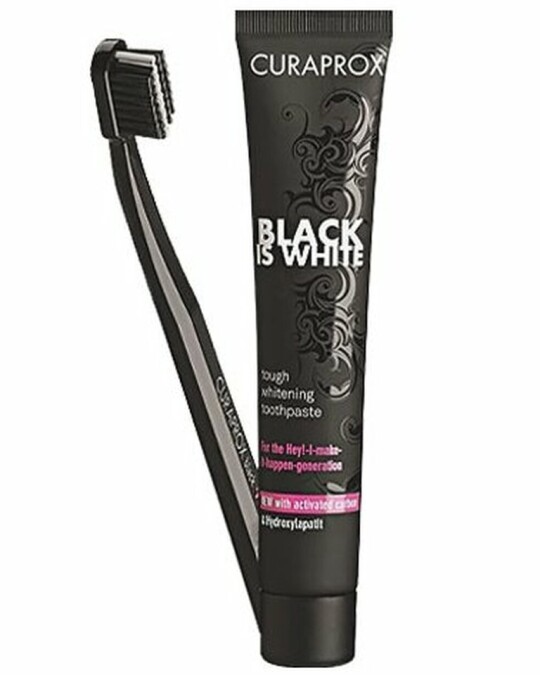 Image of СЕТ CURAPROX Black Is White паста за заби 90мл+четка за заби