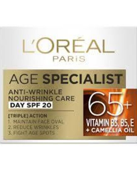 Image of L`OREAL PARIS Age Specialist 65+ дневен крем против брчки 50мл