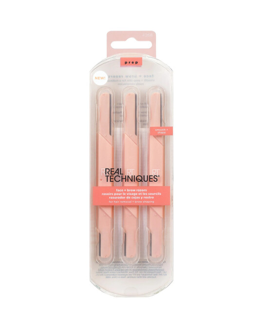 Image of REAL TECHNIQUES Face & Brow Razors сет жилети за лице и веѓи