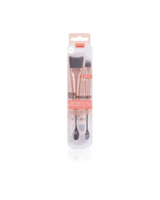 Image of REAL TECHNIQUES Face & Eye Brush Duo Skincare Brush сет за шминкање