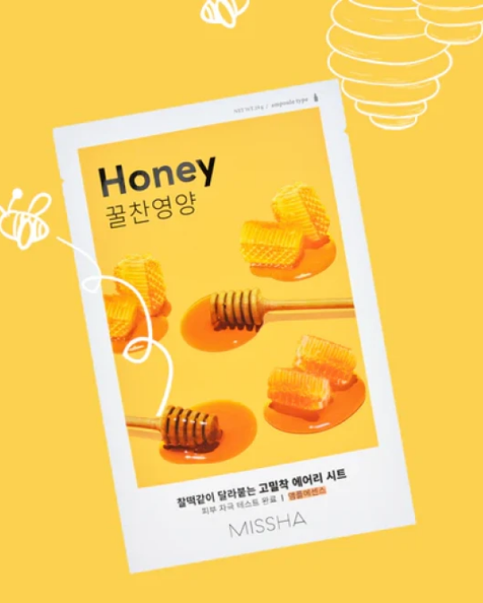 Image of MISSHA Airy Fit Honey Sheet маска за лице 19г