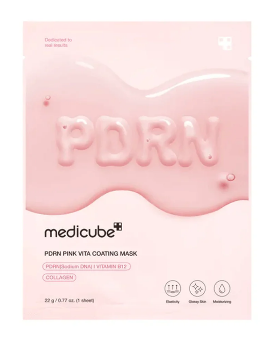 Image of MEDICUBE PDRN Pink Vita Coating маска за лице 22г