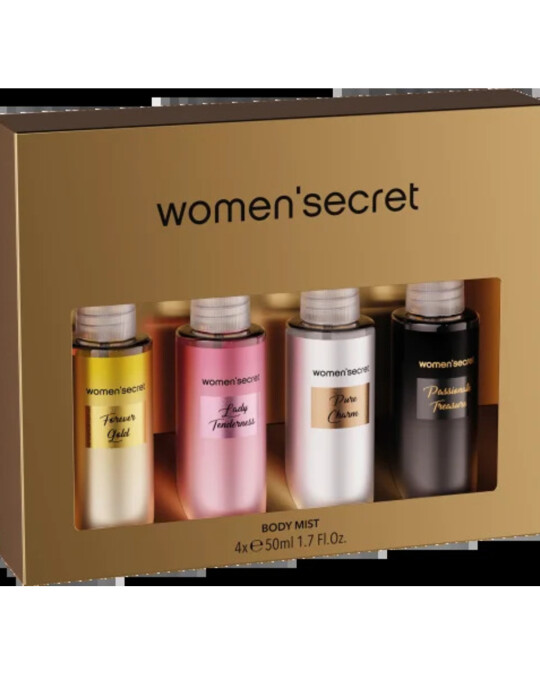 Image of WOMEN `SECRET Set Gold Boby Mist сет спрееви за тело 4*50мл