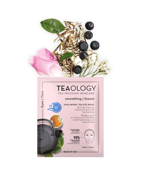 Image of TEAOLOGY Hyaluronic Tea хидратантна маска за околу очи со хијалуронска киселина 5мл