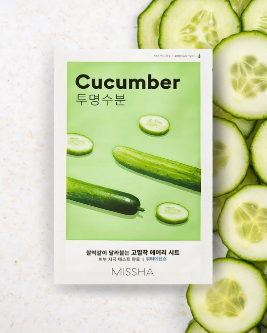 Image of MISSHA Airy Fit Cucumber Sheet маска за лице 19г