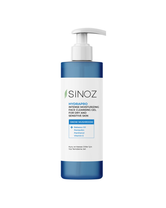 Image of SINOZ Hydrapro Intense хидратантен гел за чистење на лице за сува и чувствителна кожа 400мл