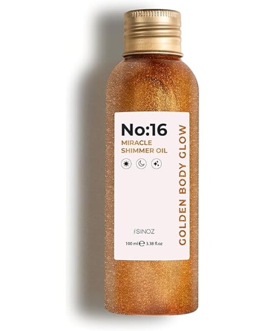 Image of SINOZ No:16 Miracle Shimmer Body Golden Glow масло за тело 100мл