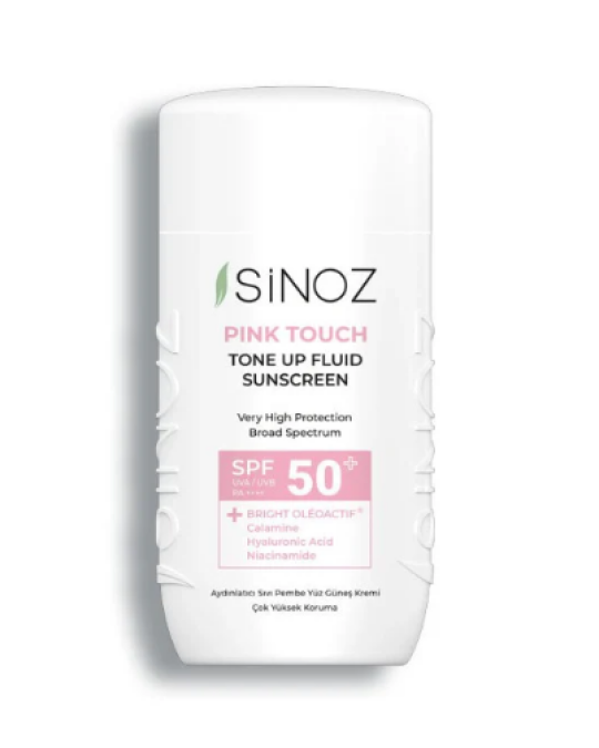 Image of SINOZ Pink Touch Tone Up Fluid крем за лице со  заштитен  фактор SPF50+ 50мл