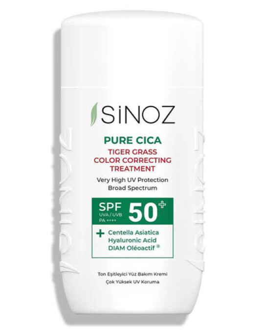 Image of SINOZ Pure Cica Tiger Grass корективен третман за лице SPF50+ 50ml
