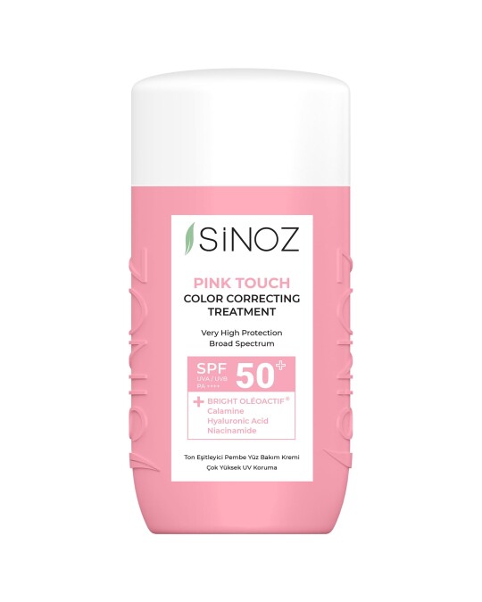 Image of SINOZ Pink Touch Color Correcting  третман за лице SPF50+ 50мл