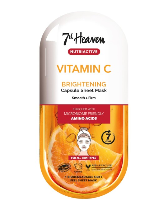 Image of 7th HEAVEN Nutriactive Vitamin C Brightening маска(лист) за лице