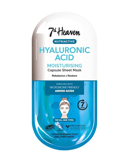 Image of 7th HEAVEN Nutriactive Hyaluronic Acid Moisturising маска(лист) за лице