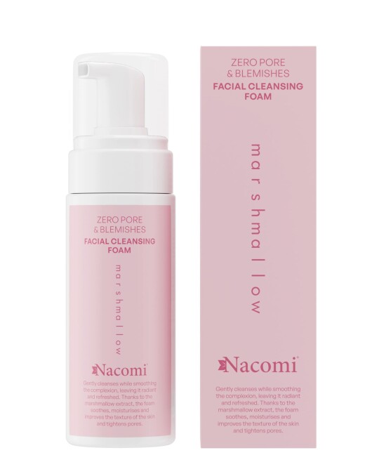 Image of NACOMI Zero Pore & Blemishes Marshmallow пена за чистење на лице 150мл