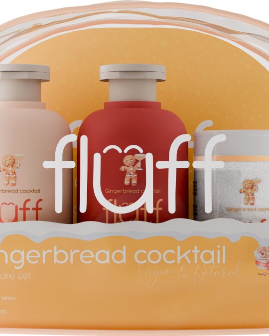Image of СЕТ FLUFF Gingerbread гел за туширање 200мл+лосион за тело 200мл+сол за бањање 210г
