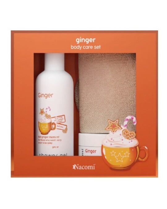 Image of СЕТ Ginger-ific Pleasures гел за туширање 300мл+путер за тело 100мл+ракавица за бањање