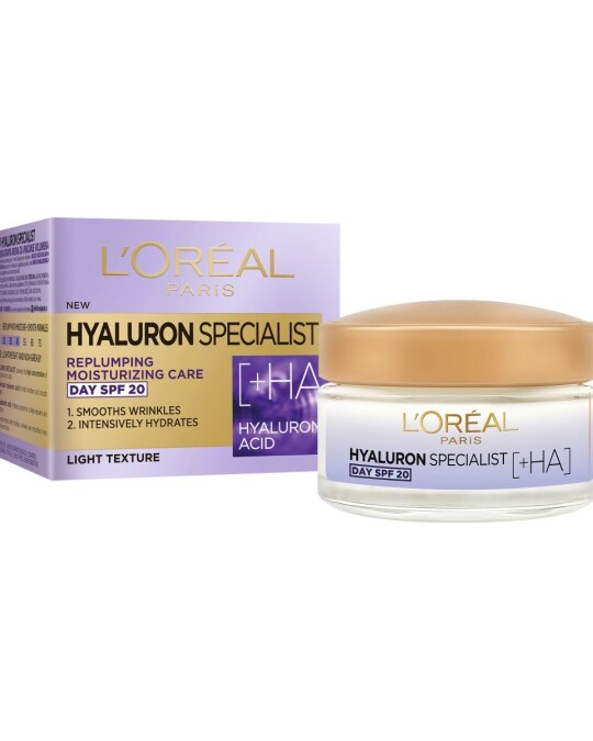 Image of L`OREAL PARIS Hyaluron Specialist SPF 20 дневен крем за лице 50мл