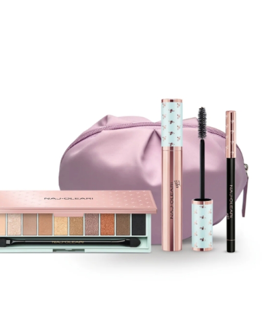 Image of СЕТ NAJ OLEARI Choco Delight ( маскара + молив за очи + палета сенки за очи + козметички несесер)