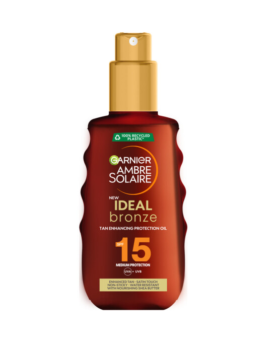 Image of GARNIER Ambre Solaire Ideal Bronze масло за сончање SPF15 150мл