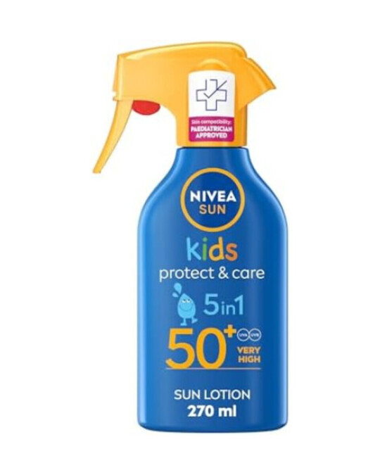 Image of NIVEA Sun Protect & Care Kids млеко за сончање SPF50 270мл