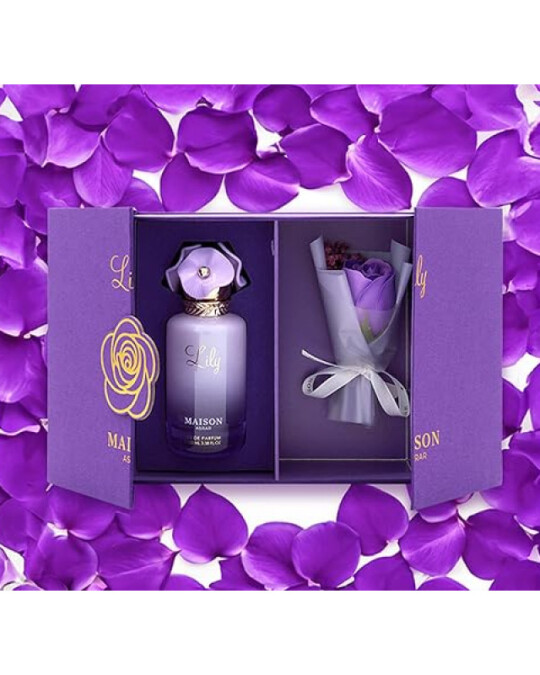 Image of СЕТ MAISON Asrar Lily парфем за жени 100мл+подарок