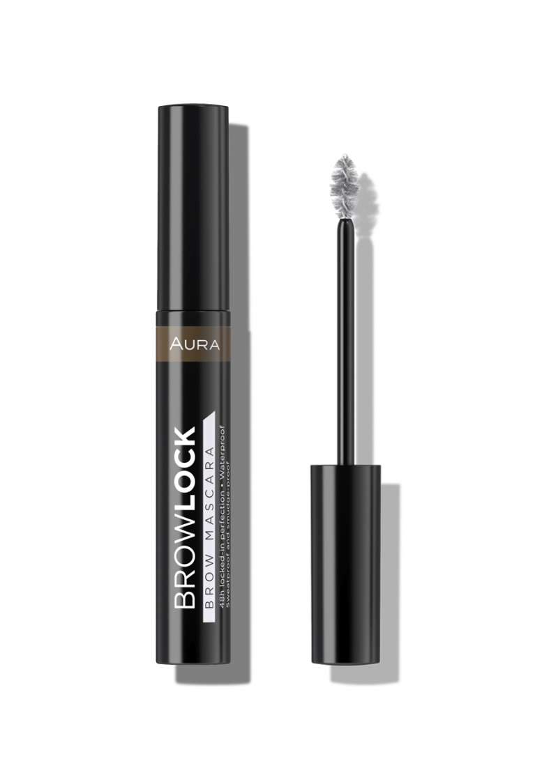 AURA Browlock маскара за веѓи 03 Dark brown