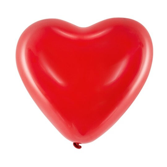 Image of Balloons 10'' - балон Hearts, Pastel red - 1 пакување/ 100 парчиња