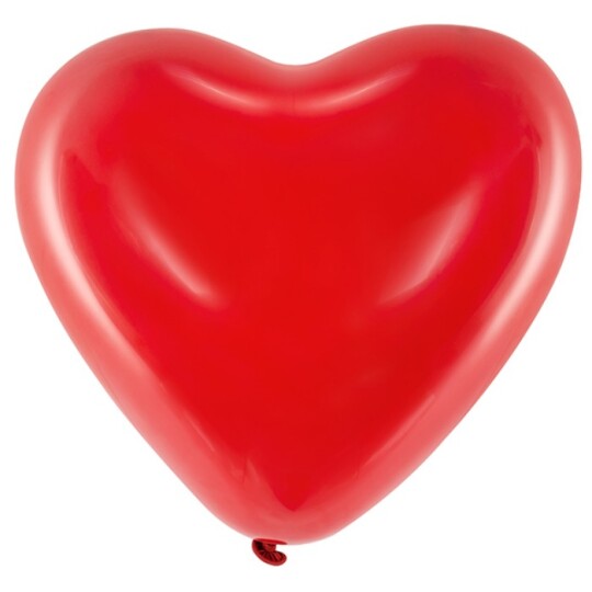 Image of Balloons 16'' - балони Hearts, Pastel red - 1 пакување/ 100 парчиња