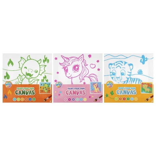 Image of PYO Canvas incl 6 paint tablet & brush - сет за боење