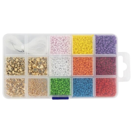 Image of Beads in Storage Box - комплет монистра и додатоци за изработка на накит