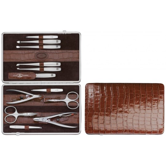 Image of ZWB Twinox Frame Leather Case - сет за маникир (12 парчиња)