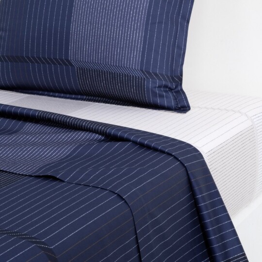 Image of BOSS TENNIS STRIPES Navy  - чаршаф 270х300