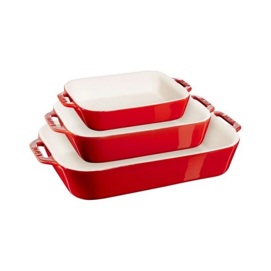 Image of Staub, Ceramique - сет од 3 садови Cherry