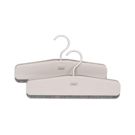 Image of Orderly™ Easy-grip Set of 2 Ecru Skirt & Trouser Hangers - сет од 2 закачалки
