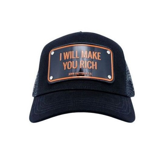Image of I will make you rich Black, Aluminium Cap - капа