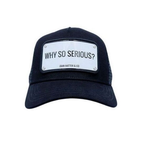 Image of Why so serious? Black, Aluminium Cap - капа
