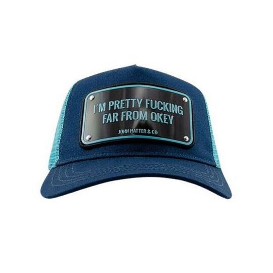 Image of I'm pretty Fucking far Navy, Aluminium Cap - капа