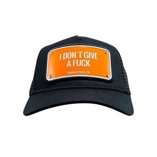 Image of I don't give a f*ck, Black Aluminium Cap - капа