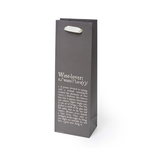 Image of Gift Bag - украсна кеса за шише, Wine Lover