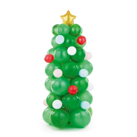 Image of Balloon bouquet - балон - Christmas tree, mix, 65x161 cm