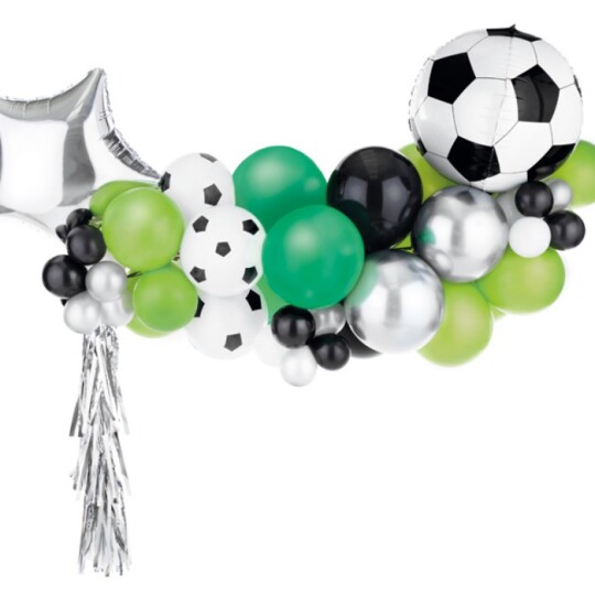 Image of Balloon garland - балон - Football, mix, 150x126cm