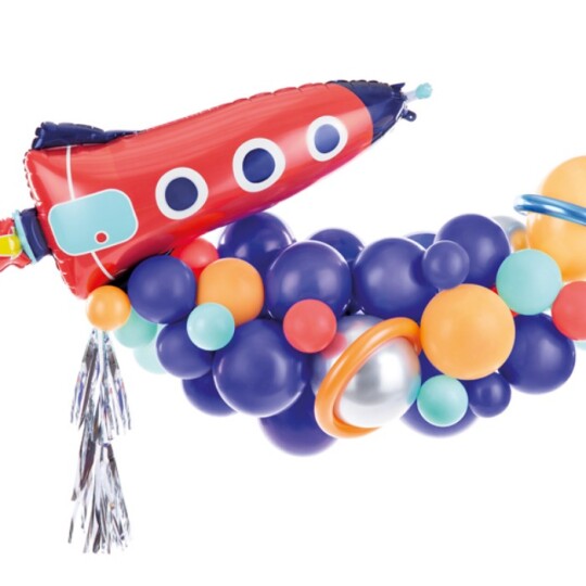Image of Balloon garland - балон - Rocket, mix, 154x130cm