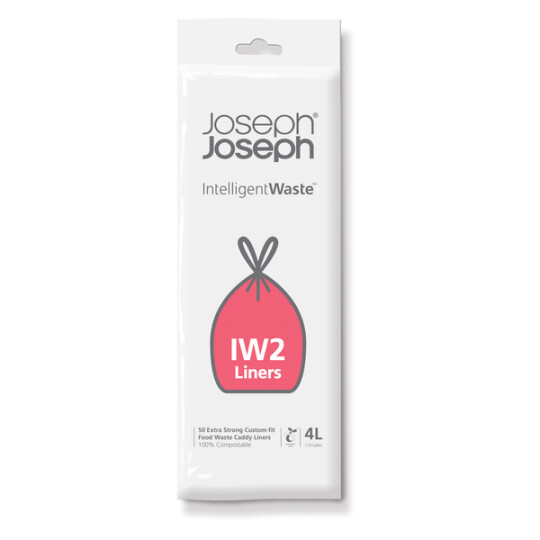 Image of IW2 4L Food Waste Liners White - сет од 50 кеси