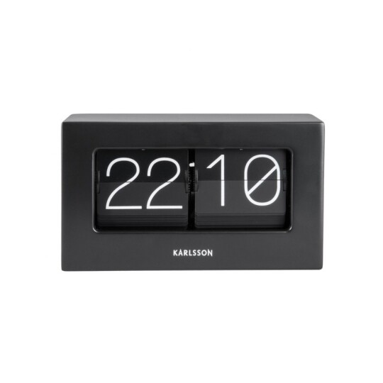 Image of Karlsson Wall / Table clock Boxed Flip - часовник matt black